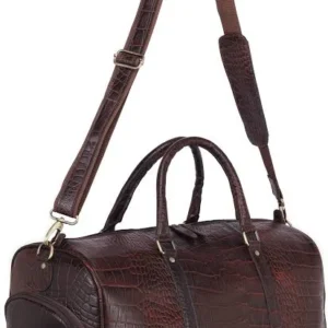 Duffle Bag Croc Brown